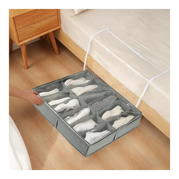 StorageWorks Rolling Under Bed Shoe Storage Cart with Wheels