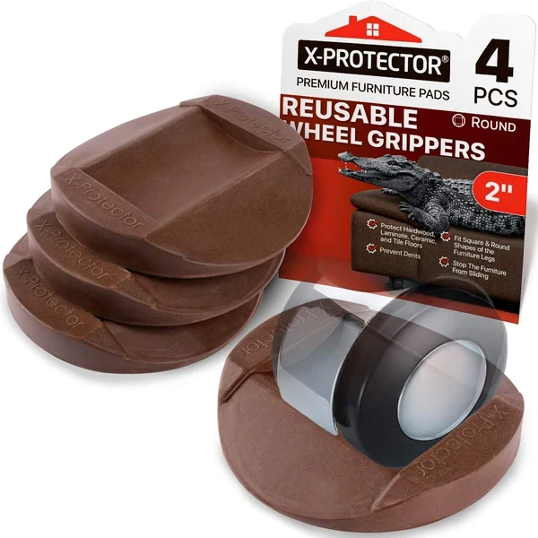 X-Protector Non-Slip Rubber Furniture Cups