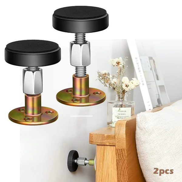 Yecaye Adjustable Bed Frame Anti Shake Tool on Bedroom Wall